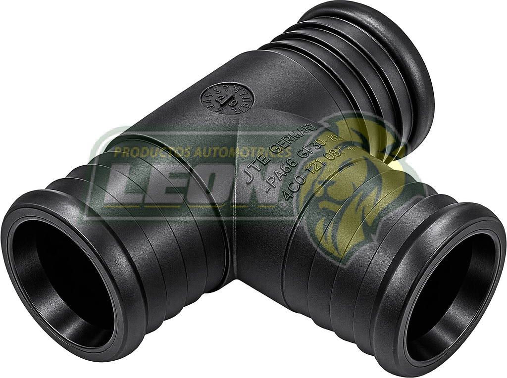 CONECTOR TEE 3/4x3/4x3/4 UNIVERSAL, VW JETTA A5, A6, A7 1.4L 15-17, GOLF, BEETLE 1.4L 13-16, CADDY 2.0L, SEAT ATECA 1.4L 2016, LEON, ALHAMBRA 14-24, AUDI A6 2.0L 2018, AUDI A4, A5 (120-042)