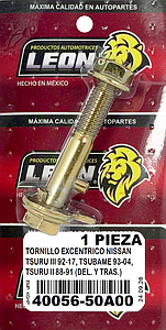 TORNILLO EXCENTRICO NISSAN TSURU III 92-17, TSUBAME 93-04, TSURU II 88-91 (DELANTERO Y TRASERO)