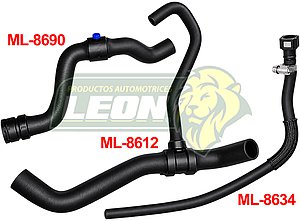 MANGUERAS MOLDEADAS DE ENFRIAMIENTO DODGE VISION L4 1.6L 15-19 (KIT c/3 pzas.) LEON