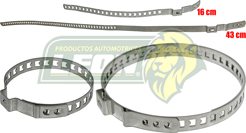 ABRAZADERA P/MACHETA UNIVERSAL AJUSTABLE INOXIDABLE (MEJOR QUE LA VAU-03) (JGO. c/2 pzas.)