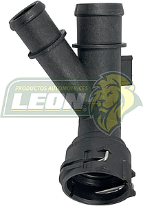 CONECTOR RADIADOR SUPERIOR VW GOLF 1.8L 15-18, GTI 2.0L 15-18, SPORTWAGEN 1.8L 15-19, AUDI A3 1.8L 15-16, A3 2.0L 17-20, A3 QUATTRO 2.0L 15-20, TT QUATTRO 2.0L 16-18 (120-203, 5Q0122291DA, 5Q0122101FR)