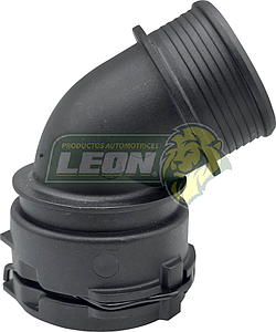 CONECTOR RADIADOR INFERIOR VW TOUAREG 3.2L 04-07, TOUAREG 3.6L 07-08, AUDI Q7 3.6L 07-10 PLASTICO (120-326)