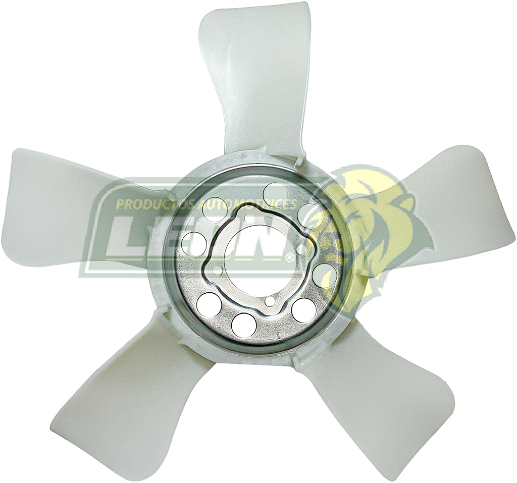 VENTILADOR NAILON DODGE RAM 1500 09-14, RAM 2500 06-10, RAM 3500 2009, 1500, 2500, 3500, 4500, 5500 8C. 4.7L, CHRYSLER ASPEN 09-22 (CENTRO DE METAL) 5 ASPAS ØI: 6.7 cm, ØE: 48 cm
