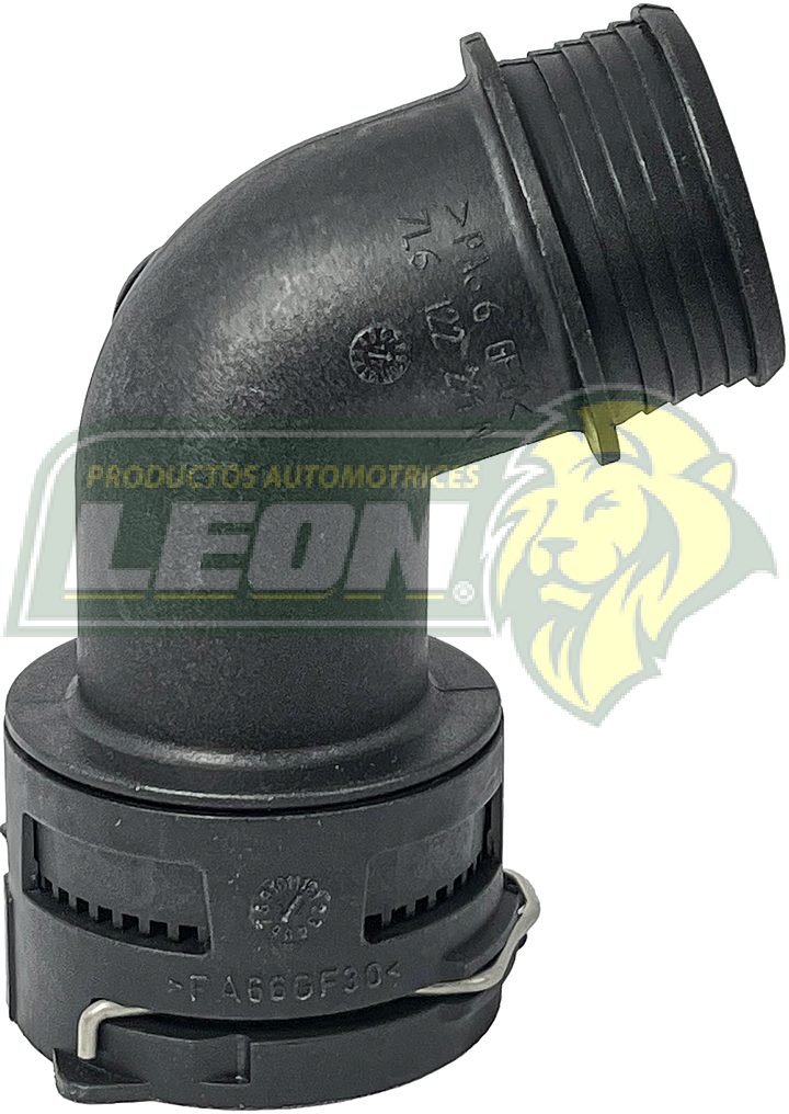 CONECTOR RADIADOR INFERIOR VW TOUAREG 3.0L, TDI 10-18, AUDI Q7 3.0L TDI 13-16 PLASTICO c/SENSOR (120-325)