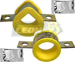 KIT DE ABRAZADERAS Y GOMAS BARRA DIR. HID. NISSAN TSURU III (POLIURETANO AMARILLO)