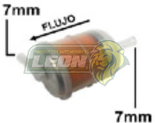 FILTRO GASOLINA DATSUN, SAMURAI, NINJA, TSURU I, PK-UP, ESTAQUITAS -93, ICHI-VAN -92 PLASTICO