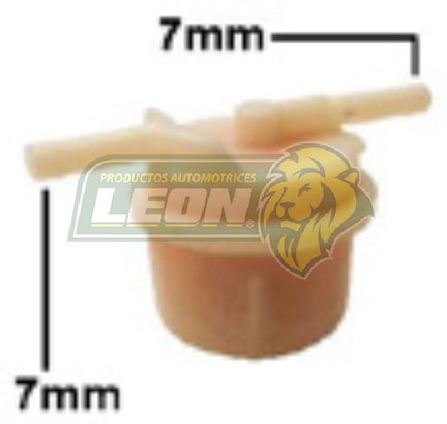 FILTRO GASOLINA TOYOTA AUTOS 74-90 PLASTICO