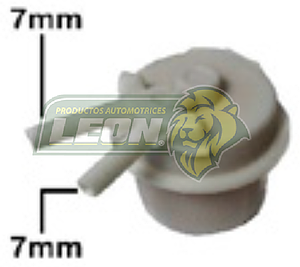 FILTRO GASOLINA TOYOTA CELICA ALL TRAC 78-84, COROLLA-COUPE 80-82, CORONA 79-81, PK PLASTICO
