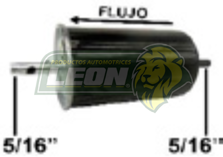 FILTRO GASOLINA METALICO NISSAN PLATINA 02-08 1.6L, RENAULT CLIO 01-09, KANGOO, SCENIC, MEGANE, LAGUNA, PEUGEOT 206, 207, 306, 307, 406, 607, PARTNER