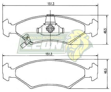 BALATA F.D. R.D. FORD FIESTA 00-08, FIESTA IKON 01-06, KA 01-09, COURIER 00-03