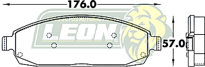 BALATA F.D. R.D. JEEP GRAND CHEROKEE 06-09, COMMANDER 06-09