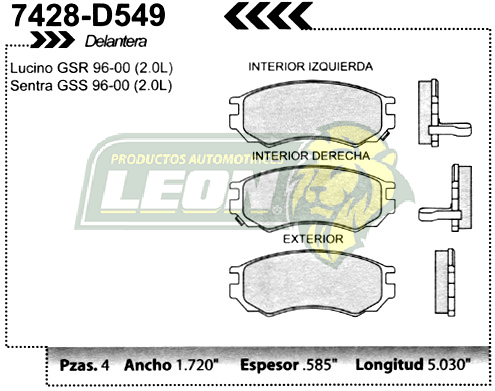 BALATA F.D. R.D. TSUBAME, TSURU III 93-98, LUCINO