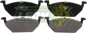 BALATA F.D. R.D. VW BEETLE 98-08, CABRIO 03-05 JETTA A4 99-08 2.0L, POLO 1.6L 03-08, LUPO 1.6 L 05-07, CROSSFOX 2007, AUDI A3 01-04 05, SEAT IBIZA STELLA , LEON 01-05, TOLEDO 01-05,  EN ADELANTE c/SEGURO TRASERO SIN SENSOR