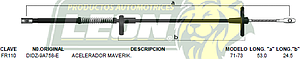 CHICOTE ACEL. MAVERICK 71-73