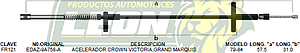 CHICOTE ACEL. CROWN VICTORIA GRAND MARQUIS 79-84