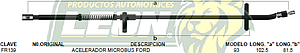 CHICOTE ACEL. MICROBUS FORD 93