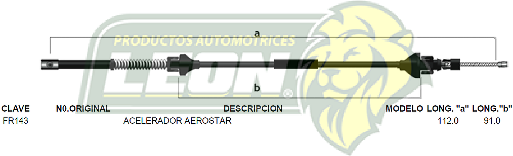 CHICOTE ACEL. AEROSTAR