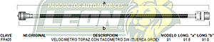 CHICOTE VELOC. AUTO MUSTANG AUT. 82