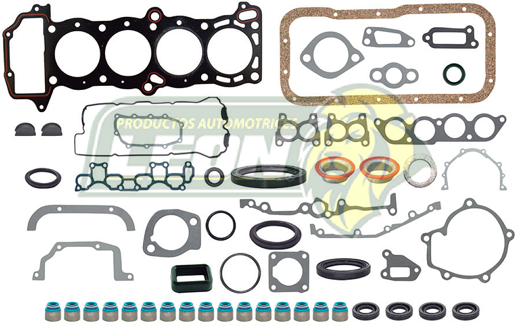 JUNTA MOTOR NISSAN 4C 1.6L DOHC, GA16DE (MOTOR JAPONES, TAPA DE VALVULAS C/CHIPOTE) TSUBAME, TSURU III 84-94