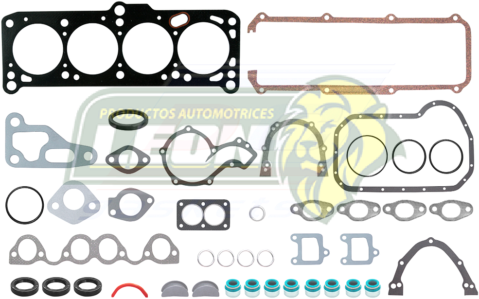 JUNTA MOTOR VW 1600, 1700 ENFRIADO POR AGUA 1.6, 1.7L CARIBE, ATLANTIC 77-84 (JGO.)