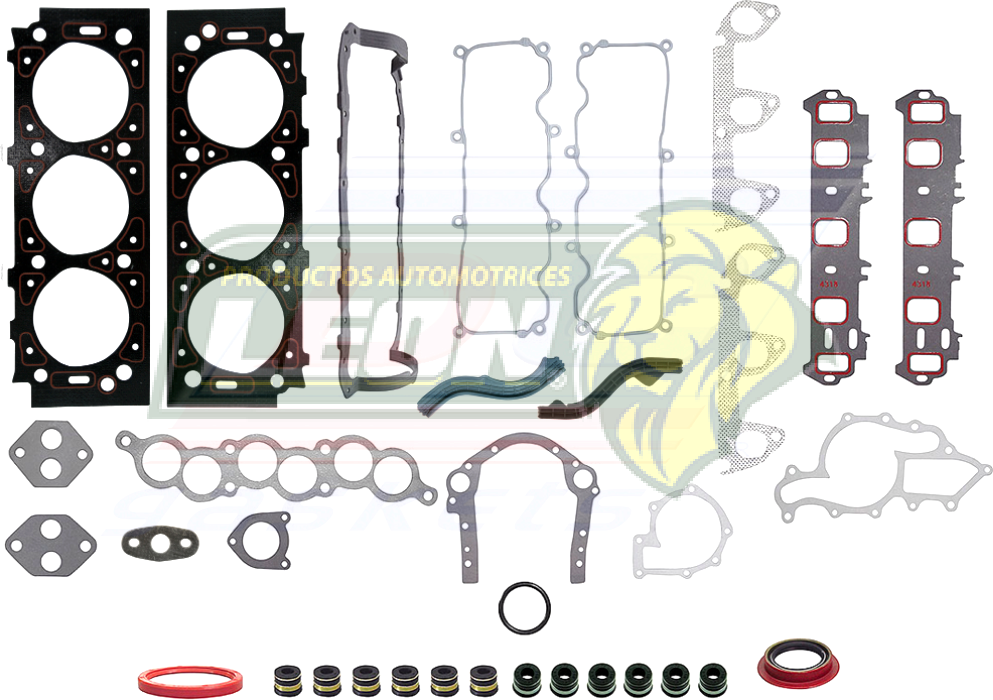 JUNTA MOTOR FORD V6 M.183 (3.0L) OHV TAPA PUNTERIAS PLASTICA (LIGA VS-3318-1R) CARTER CTO. (OS-JUNTA MOTOR 1318-1S) GHIA 91-94, RANGER 96-01, MAZDA TK 94-97 (JGO.)