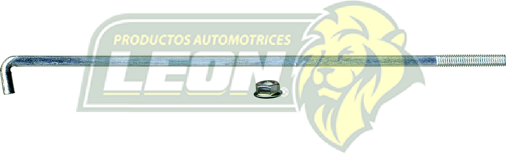 GANCHO BATERIA TSURU III, NISSAN PK-UP D22, NP300 GALVANIZADO 6x1.0 mm (L. 23cm) T/O (24425F400A)