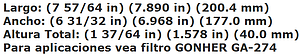 FILTRO AIRE FORD TOPAZ, GHIA, TEMPO, MUSTANG 2.3L F.I.