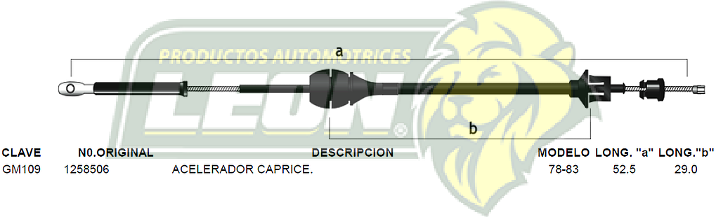 CHICOTE ACEL. CAPRICE 78-83