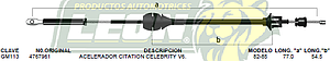 CHICOTE ACEL. CITATION CELEBRITY V6 82-85
