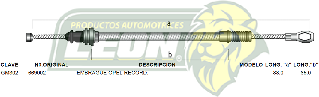 CHICOTE EMBR. OPEL RECORD