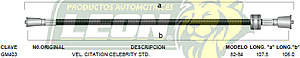 CHICOTE VELOC. CAMIONETA CHEYENNE AUT. 79-83