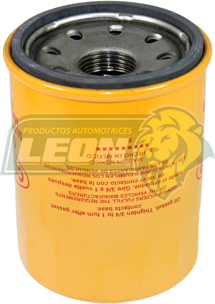 FILTRO ACEITE NISSAN “CORTO ” PK-UP 04-10, NP300 11-13, NV1500, NV2500 Y NV3500 12-16, ALTIMA 98-08, ARMADA 04-15, FRONTIER 98-16, MAXIMA 95-05, QUEST 99-05, PATHFINDER 96-12, URVAN 00-10 Y NV350 13-15, MURANO 03-07, SENTRA 01-11, TITAN 04-15, X-TERRA 00-15, X-TRAIL 08-10, ACURA MDX 01-17, CSX 06-11, DODGE i10 12-13, SEBRING 01-05, FIAT GRANDE PUNTO 07-09, UNO 14-17, HONDA ACCORD 84-17, CIVIC 88-16, CITY 10-15, CRV 05-16, ELEMENT 03-11, FIT 06-17, ODYSSEY 95-16, PASSPORT 94-02, PILOT 05-16, PRELUDE 83-01, RIDGELINE 07-17, HYUNDAI GRAND i10 2015 SERVICIO PESADO NISSAN, KOMATSU EXCAVADORA, JOHN DEERE, ISUZU, CATERPILLAR, CASE