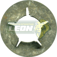 GRAPA METALICA RONDANA P/EMBLEMAS MEDIANA