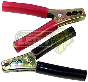 PINZA PASACORRIENTE GRANDE ECONOMICA NEGRA ó ROJA HO722
