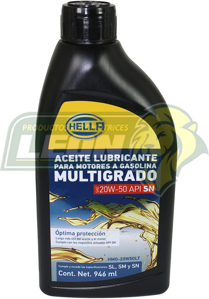 ACEITE PARA MOTOR DE GASOLINA MULTIGRADO SAE20W50 1 Lt.