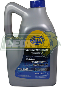 ACEITE PARA MOTOR DE GASOLINA SINTETICO (AUTOS MODERNOS) SAE5W50 5 Lt.