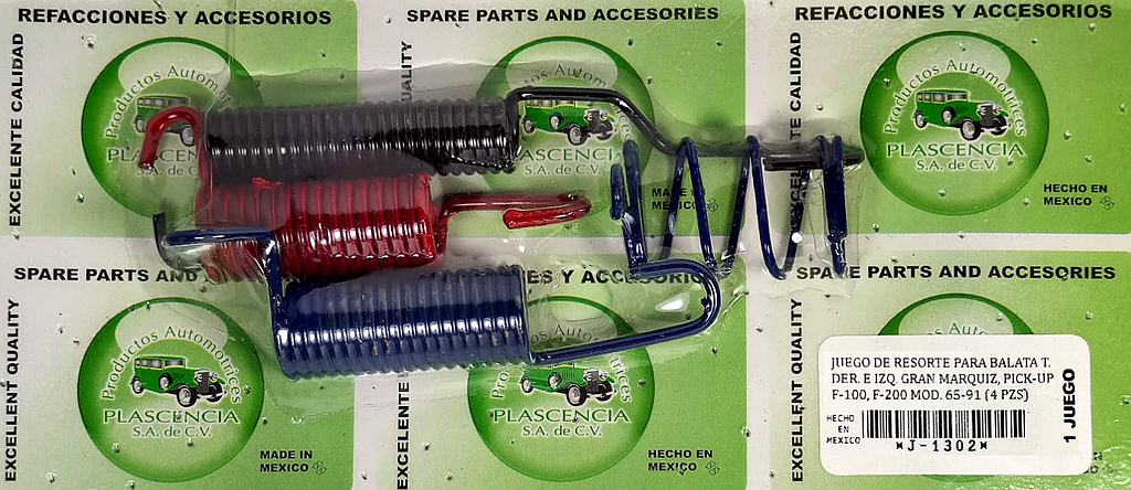 JUEGO RESORTE R.T. L, R FORD, GALAXIE, LTD, MARQUIS 65-85 (JR1302)