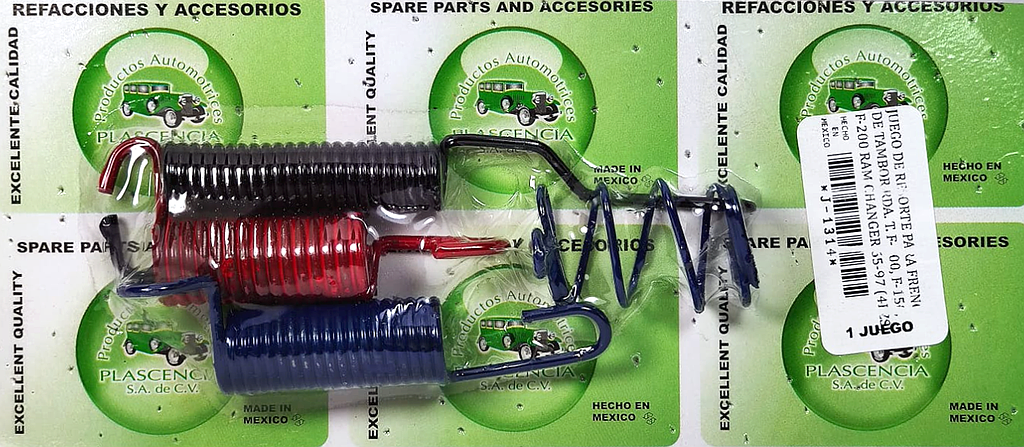 JUEGO RESORTE R.T. L, R FORD F-100, F-150, F-200 RAM CHARGER 65-91