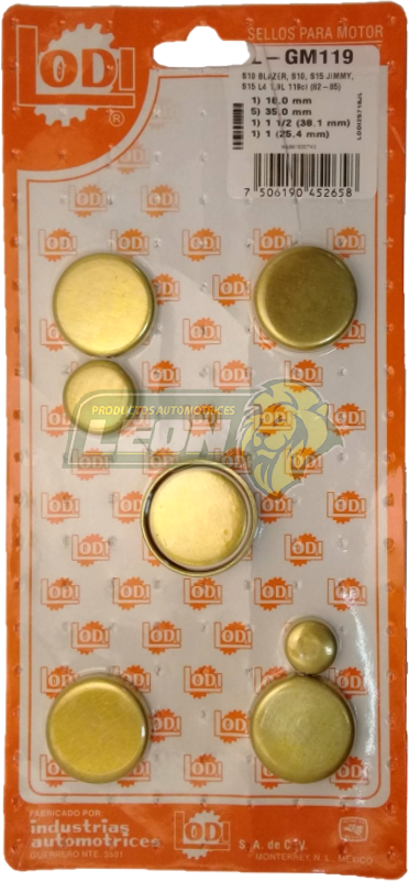 JUEGO SELLO GM S10 BLAZER, S10, S15 L4 119 (1.9L) 82-85