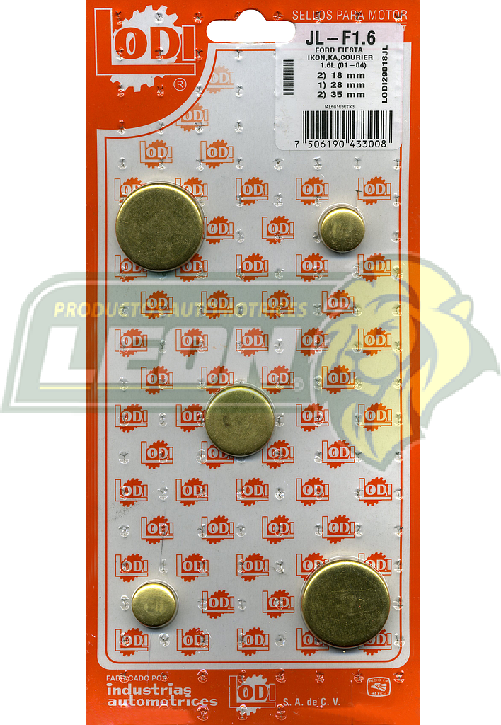 JUEGO SELLO MONOBLOCK FIESTA, IKON, KA, COURIER 1.6L 01-04