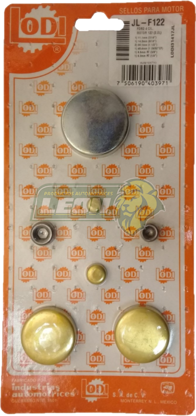 JUEGO SELLO MONOBLOCK CONTOUR, COUGAR, ESCORT, FOCUS, MONDEO, MYSTIQUE, PINTO, PROBE, TEMPO, TOPAZ 4C. M.121, 122 2.0L 94-06