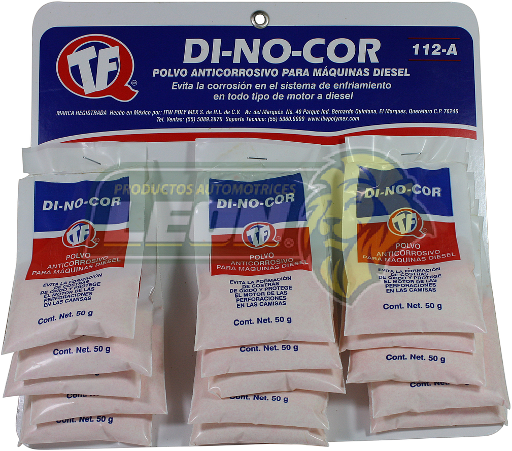 DINOCOR PASTILLAS ANTICORROSIVAS M.DIESEL (SOBRE c/15 50 g.)