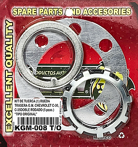 KIT TUERCA (1) R.T. G.M. C30 89-00, C35 89-00 DOBLE RODADO 2”-16H. “TIPO ORIGINAL”