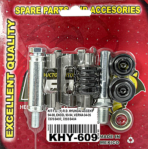 KIT F.D. (1) R.D. HYUNDAI ACCENT 94-05, EXCEL 89-94, VERNA 04-06, GETZ 02-11, SCOUPE 89-96 7376 D497, 7293 D404 KC609