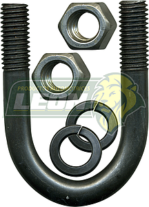 KIT DE ABRAZADERA CORTA PARA SUSPENSION C/RONDANAS DE PRESION Y TUERCAS LIVIANAS DE 9/16 STD.