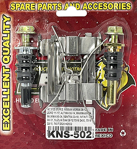 KIT F.D. (1) R.D. NISSAN VERSA 08-12, JUKE 11-17, ALTIMA 96-14, MAXIMA 89-04, MAXIMA 95-04, SENTRA 03-18, INFINITI I30 96-01, SUZUKI SX4 08-12 7318 D430, 7318 D815, 7407 D526 KC502
