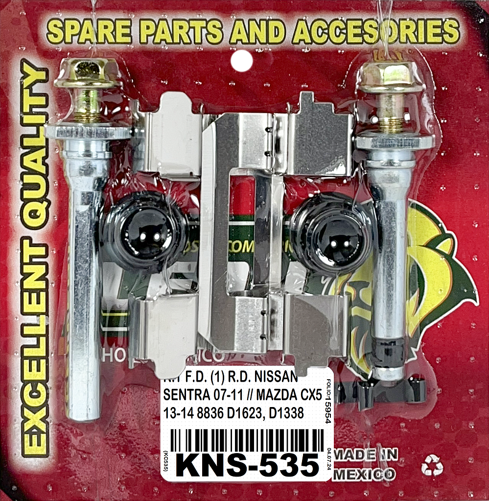 KIT F.D. (1) R.D. NISSAN SENTRA 07-12, JUKE 14-17, MAXIMA 09-18, ROGUE 08-17, MAZDA CX5 13-17 8836 D1374, 8836 D1623 KC535