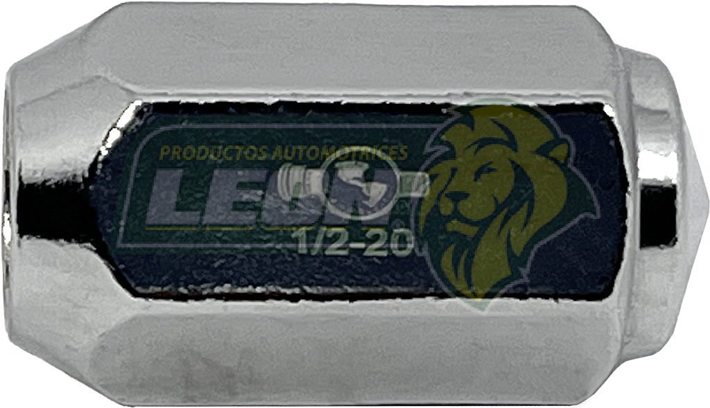 TUERCA CROMADA PLACACERO 1/2-20H. LL.13/16 L: 41 mm (MEDIANA) (01-070)
