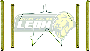 KIT F.D. (1) R.D. TOYOTA 4 RUNNER 84-88, LAND CRUISER 75-90, PK-UP 4WD 79-88, HILUX 84-88, TACOMA 89-96, JEEP CHEROKE 4WD 76-90 “DISCO SOLIDO” 7069 D137 KC606