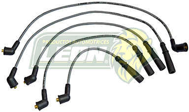 JUEGO CABLE BUJIA NISSAN PK-UP, D21 4 Cil. 2.4L ENC. ELEC. 94-04 (SILICON 7mm)